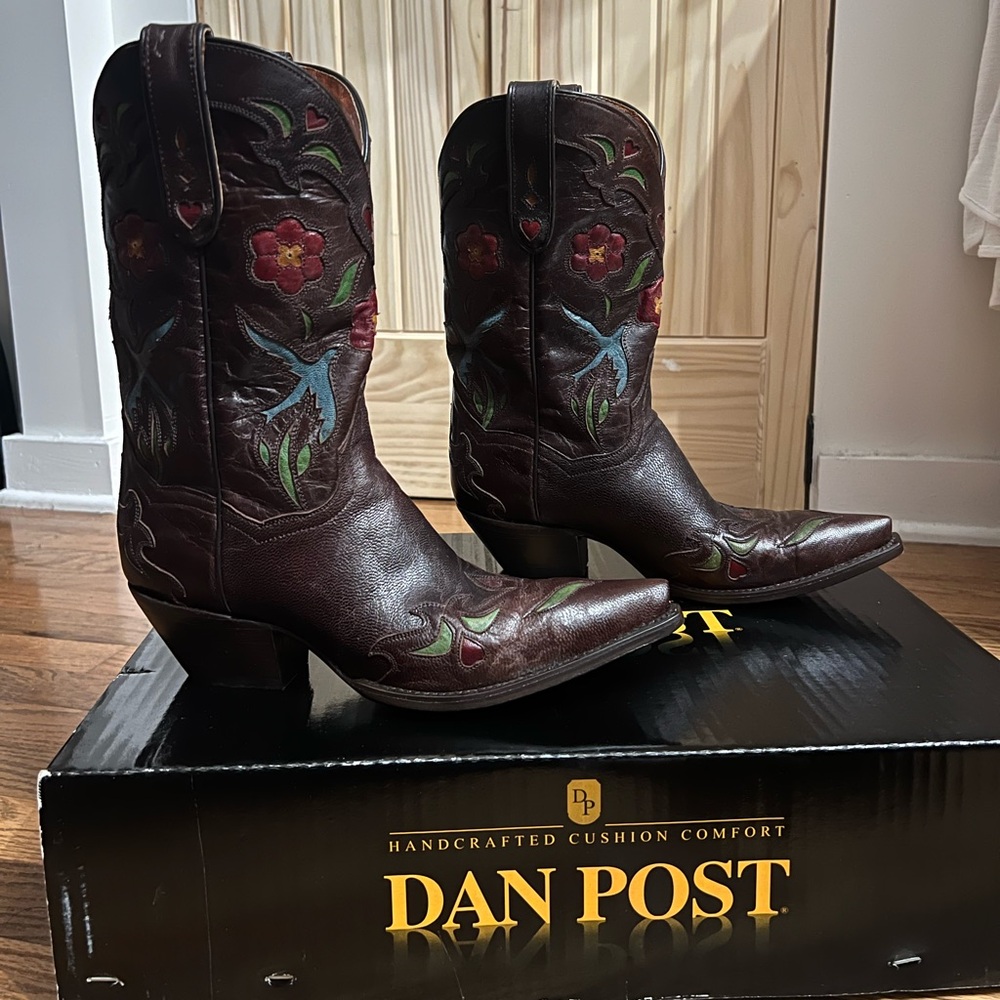 Dan Post Chocolate Blue Bird Boot
